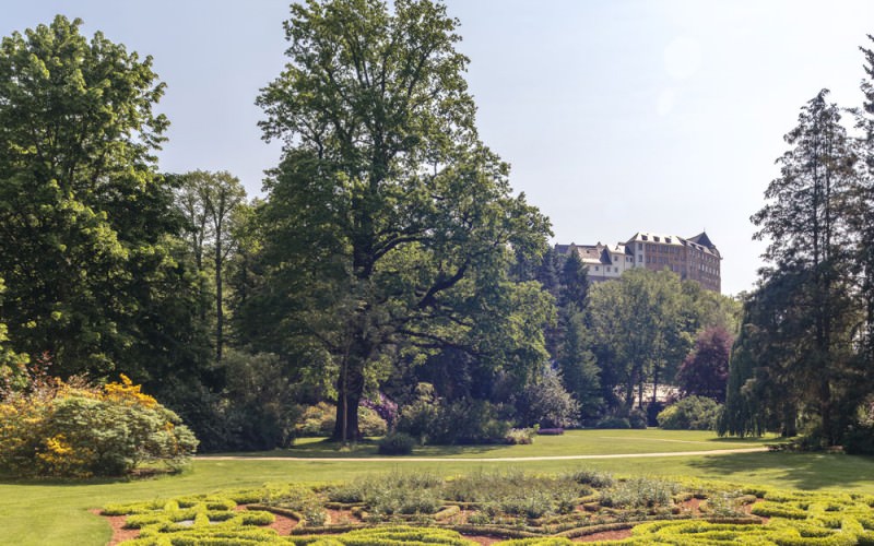 Fürstlich Greizer Park, Blick auf das Obere Schloss